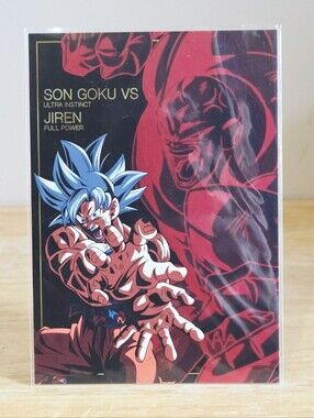 *4 for $20* Son Goku vs Jiren Ultra Instinct Metallic Postcard Art Print